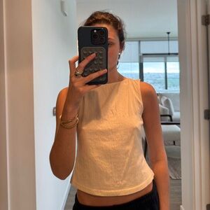 Brandy Melville Beige/Cream Tank Top